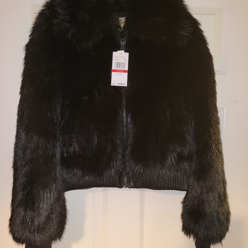 Michael Kors Black Teddy Jacket